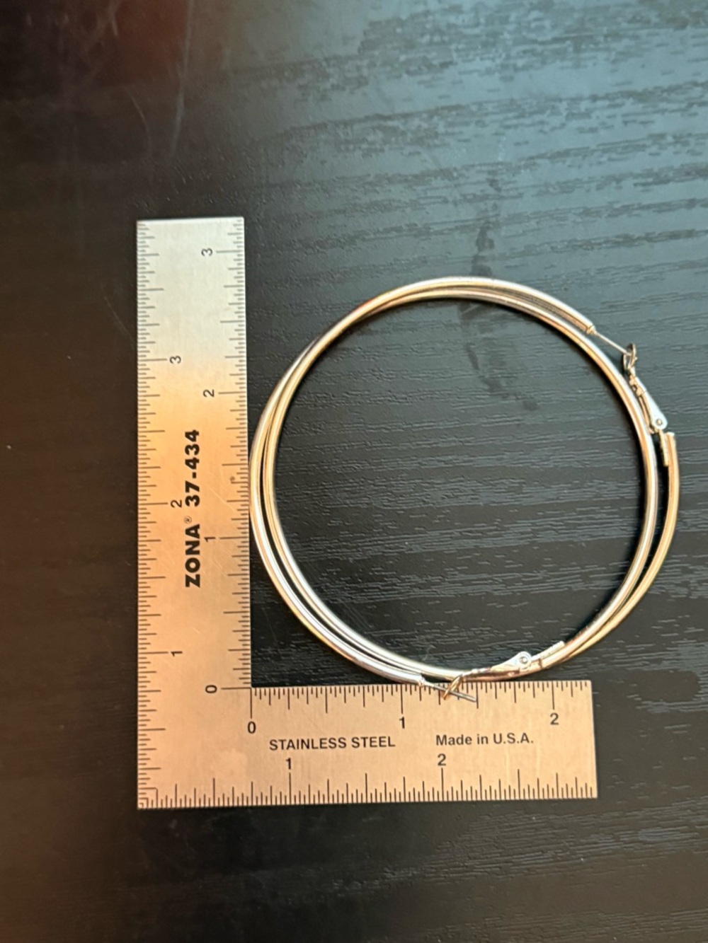 Silver Tone‎ Multi-Textured Hoops (3 Set) - Picture 8 of 8